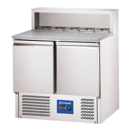 stół chłodniczy 2 drzwiowy do pizzy, V 240 l | 833029 STALGAST