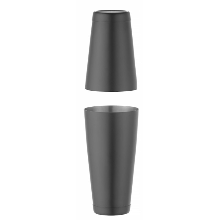 Shaker bostoński Tin-on-Tin, Bar up, 0,8L, czarny, ø90mm | 596418 HENDI