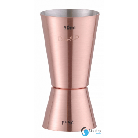 Jigger – miarka barmańska 25/50 ml, Bar up, miedziany, ø42x(H)86mm | 596548 HENDI 