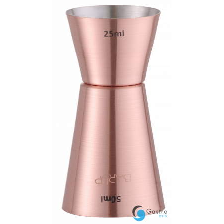 Jigger – miarka barmańska 25/50 ml, Bar up, miedziany, ø42x(H)86mm | 596548 HENDI 
