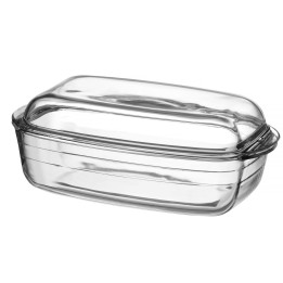 Naczynie żaroodporne z pokrywą 370x215x(H)140mm OVENCHEF, Duralex, transparentny | 9151AS02A1111 HENDI
