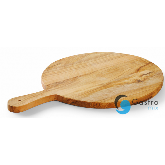 Deska do serwowania z drewna oliwnego, ø320x(H)19mm | 505380 hendi 