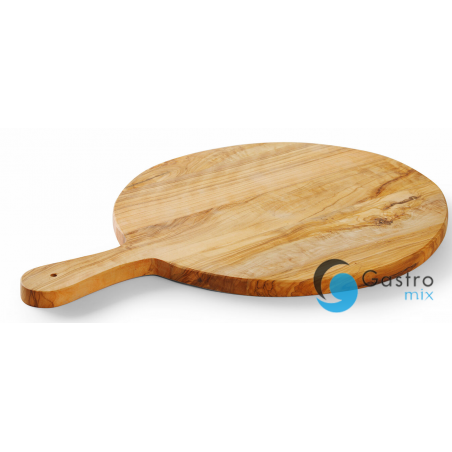 Deska do serwowania z drewna oliwnego, ø320x(H)19mm | 505380 hendi 