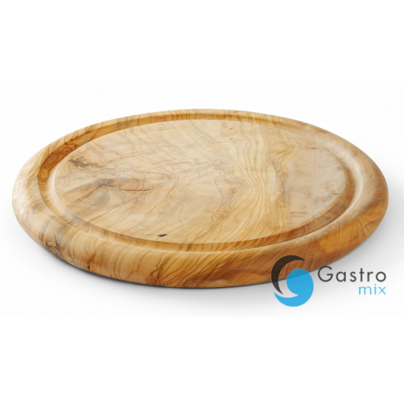 Deska do serwowania z drewna oliwnego, ø260x(H)25mm| 505397 hendi 