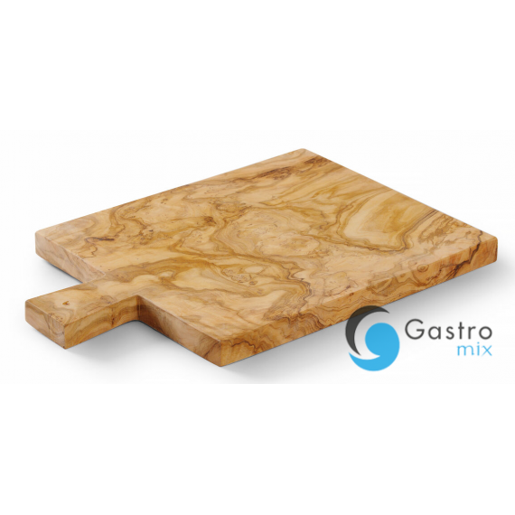 Deska do serwowania z drewna oliwnego, 340x230x(H)22mm | 505427 HENDI 