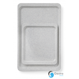  Taca poliestrowa gładka GN 1/2 granit-265x325 mm | 876602 HENDI