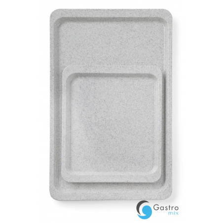 Taca poliestrowa gładka GN 1/2 granit-265x325 mm | 876602 HENDI 