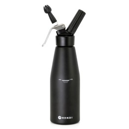 Syfon do bitej śmietany 0,95L, Kitchen Line, czarny, ø95x(H)320mm| 588598 hendi