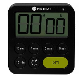 Timer jednozakresowy, czarny, 82x20x(H)88mm | 582039 HENDI