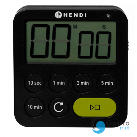 Timer jednozakresowy, czarny, 82x20x(H)88mm | 582039 HENDI 