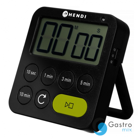 Timer jednozakresowy, czarny, 82x20x(H)88mm | 582039 HENDI 