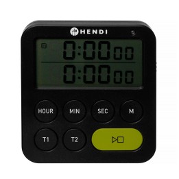 Timer dwuzakresowy, czarny, 82x20x(H)86mm | 582046 HENDI