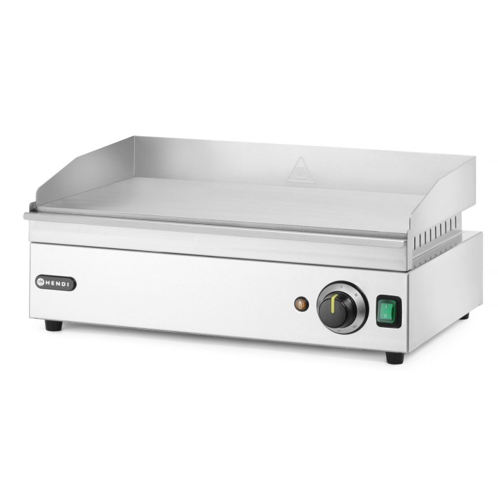 Płyta grillowa, HENDI, Kitchen Line, gładka, 220-240V/2400W, 527x404x(H)233mm | 154939 HENDI