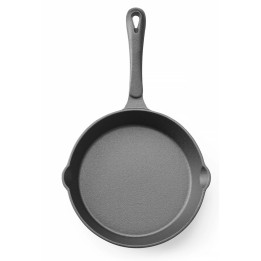 Patelnia żeliwna, czarny, ø200x(H)40mm| 629321 HENDI