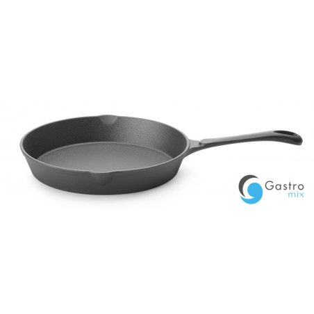 Patelnia żeliwna, czarny, ø250x(H)40mm | 629338 HENDI 