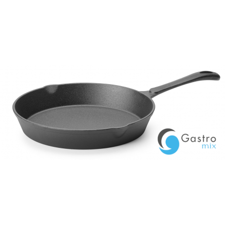 Patelnia żeliwna, czarny, ø250x(H)40mm | 629338 HENDI 