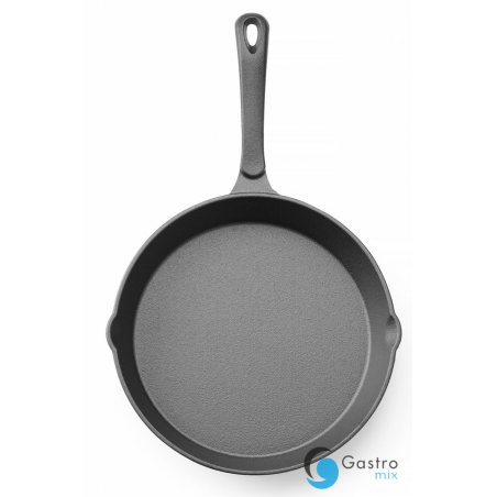 Patelnia żeliwna, czarny, ø250x(H)40mm | 629338 HENDI 