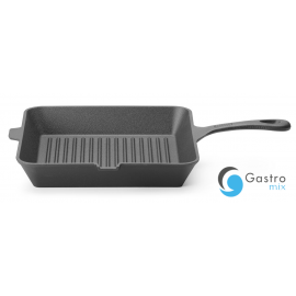  Patelnia żeliwna do grillowania, czarny, 265x265x(H)50mm| 629369 hendi