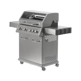 GRILL GAZOWY 4+1 STAL NIERDZEWNA 14,2KW, Z SZYBĄ | YG-20003 YATO