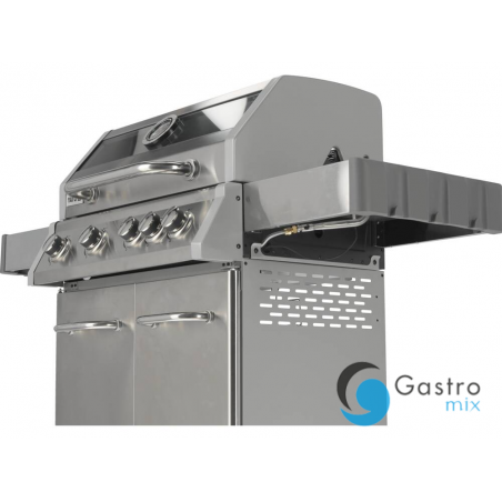 GRILL GAZOWY 4+1 STAL NIERDZEWNA 14,2KW, Z SZYBĄ | YG-20003 YATO 