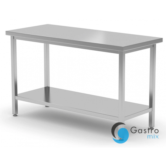 Stół centralny Budget Line, o wym. 1000 x 600 (H)850 mm, z półką , skręcany | 817162 HENDI 