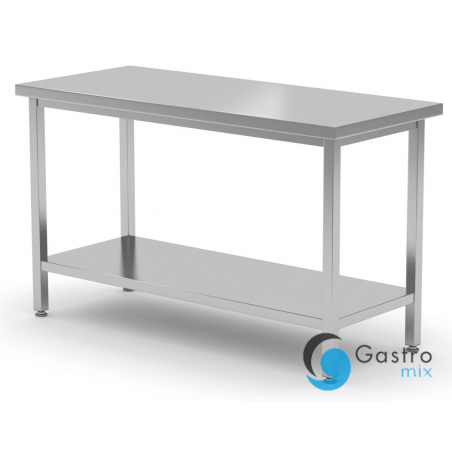 Stół centralny Budget Line, o wym. 1000 x 600 (H)850 mm, z półką , skręcany | 817162 HENDI 