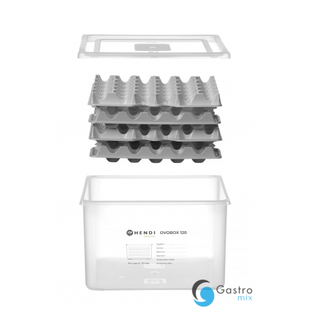 Pojemnik na jajka HENDI OVOBOX 120, GN 2/3, 18L, 355x325x(H)200mm | 870785 HENDI 