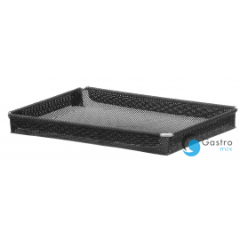 Tacka do pieców konwekcyjno-mikrofalowych, nieprzywierająca, wzmocniona, czarny, 290x190x(H)30mm...