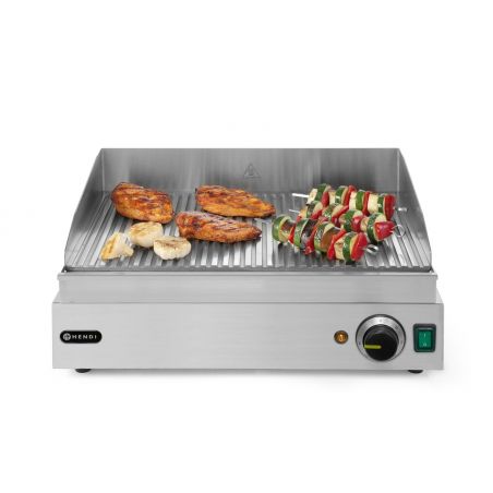 Płyta grillowa żebrowana, HENDI, Profi Line, ryflowana, 230V/2400W, 550x435x(H)245mm | 203170 HENDI 