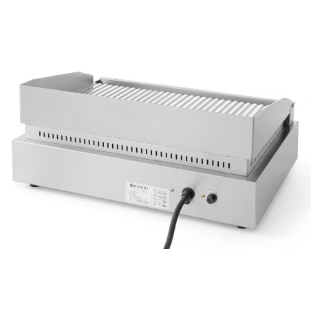 Płyta grillowa żebrowana, HENDI, Profi Line, ryflowana, 230V/2400W, 550x435x(H)245mm | 203170 HENDI 