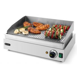  Płyta grillowa żebrowana, HENDI, Profi Line, ryflowana, 230V/2400W, 550x435x(H)245mm | 203170 HENDI