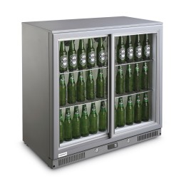 Chłodziarka barowa dwudrzwiowa podblatowa Barmatic Candour, stal nierdzewna | 233771