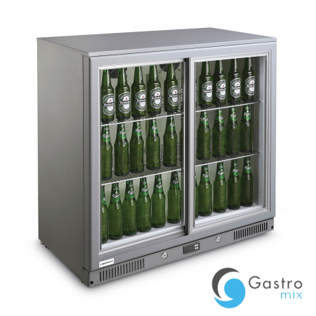 Chłodziarka barowa dwudrzwiowa podblatowa Barmatic Candour, stal nierdzewna | 233771 