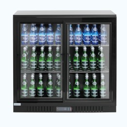 Chłodziarka barowa 208 l dwudrzwiowa podblatowa Barmatic Candour, czarna| 235997 fine dine