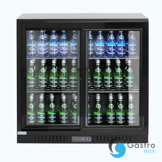 Chłodziarka barowa 208 l dwudrzwiowa podblatowa Barmatic Candour, czarna| 235997 fine dine 