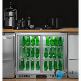  Chłodziarka barowa 208 l dwudrzwiowa podblatowa Barmatic Candour, czarna| 235997 fine dine