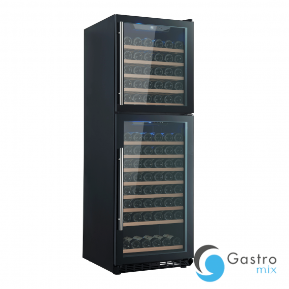 Chłodziarka do wina na 142 butelek Barmatic Aurora 450 l, czarna | 237748 fine dine 