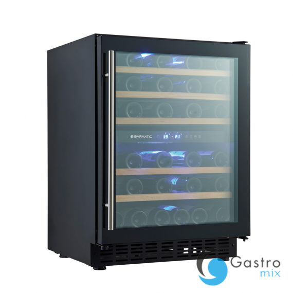 Chłodziarka do wina na 46 butelek Barmatic Aurora 133 l, czarna | 237663 fine dine 