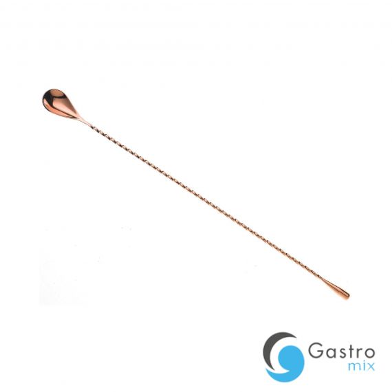 Długa łyżka barmańska miedź 400 mm | M37013CP fine dine 