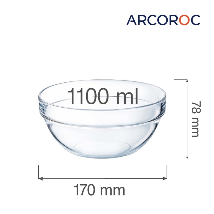 Salaterka EMPILABLE 1100ml [kpl 6 szt.]