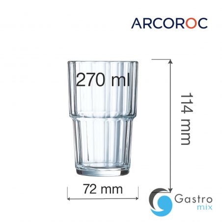 Szklanka 270 ml wysoka Norvege| V7529 FINE DINE 