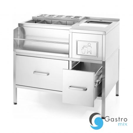 Stacja barowa aperitif Oxygen, 1000x650x(H)900 mm, Barmatic | 200049 FINE DINE 