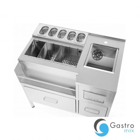 Stacja barowa aperitif Oxygen, 1000x650x(H)900 mm, Barmatic | 200049 FINE DINE 