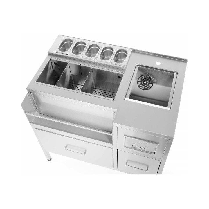 Stacja barowa aperitif Oxygen, 1000x650x(H)900 mm, Barmatic | 200049 FINE DINE