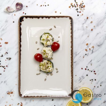 Talerz prostokątny Vanilla, 300x150mm | 769638 FINE DINE 