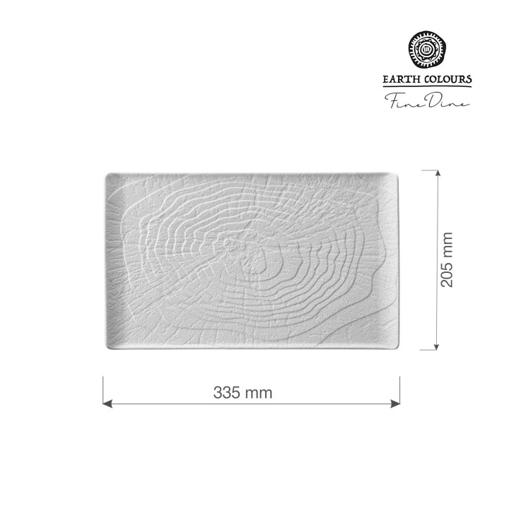 Talerz prostokątny 335x205mm Nordic| 769881 FINE DINE