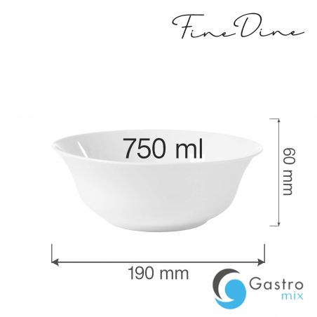 Miska Bianco 190 mm | 770115 FINE DINE 