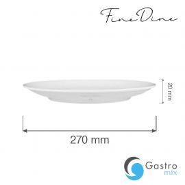  Talerz bez rantu Bianco 270 mm | 770139 FINE DINE