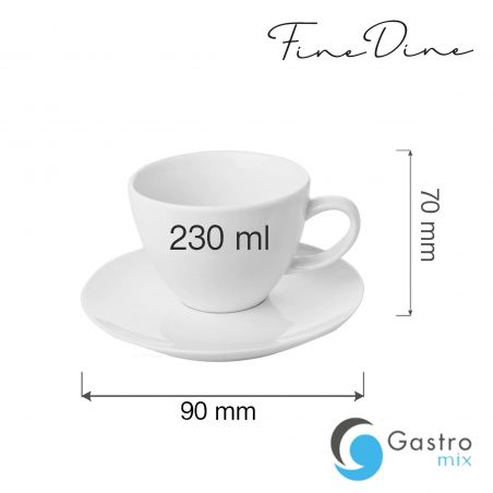 Filiżanka elegancka Bianco 230 ml | 770160 FINE DINE 