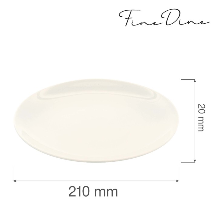 Talerz bez rantu Crema 210 mm | 770344 FINE DINE